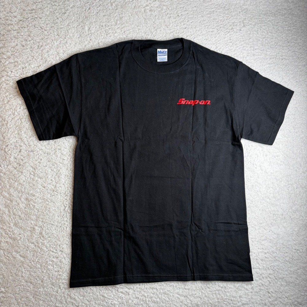 Snap-on Tools Graphic T-Shirt Mens Large Black M&O Heavyweight Wrench Logo Tee